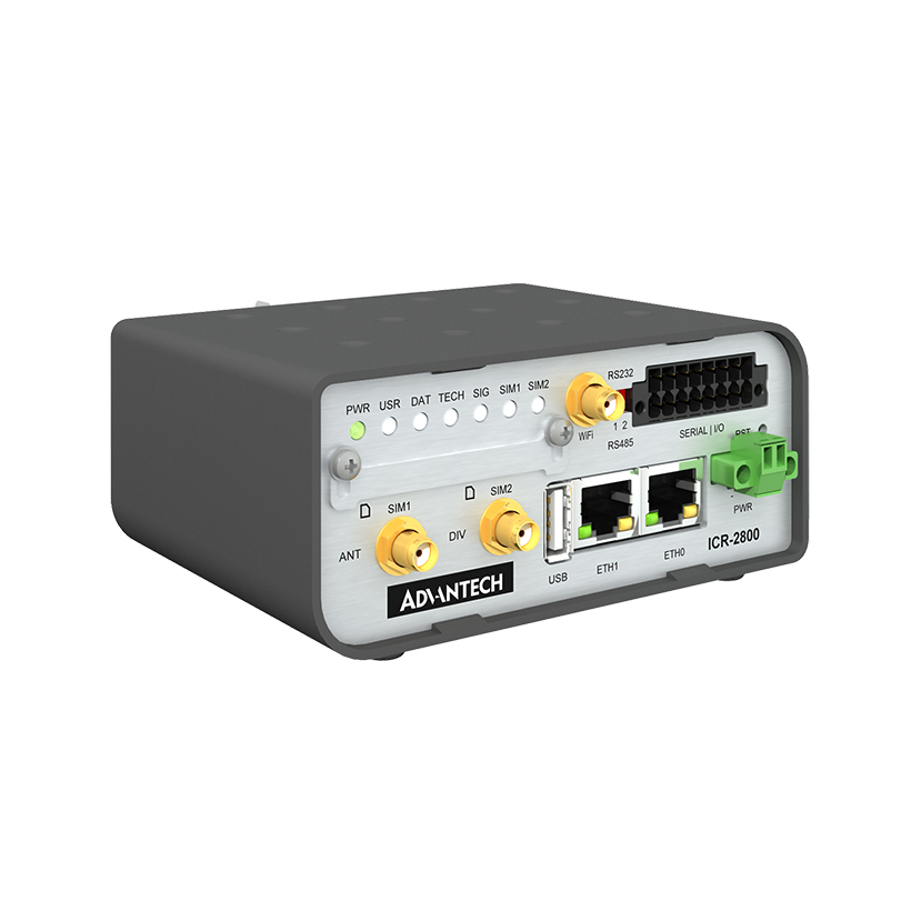 ICR-2800, EMEA, 2x Ethernet, 2× RS232/RS485, USB, Wi-Fi, Plastic, UK ACC